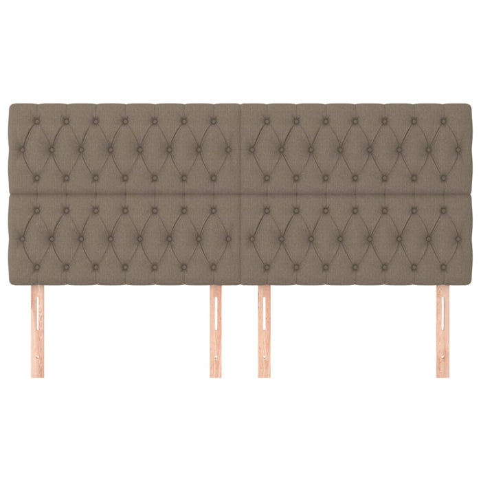 Κεφαλάρι Κρεβατιού Μπεζ 200x7x118/128 εκ. Ύφασμα