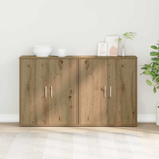  Πλαϊνό γραφείο 2 pcs Artisan Oak 60 x 31 x 70 εκ