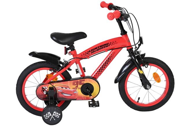 Disney Cars Children's Bicycle - Boys - 14 inch - Red - Two hand brakes