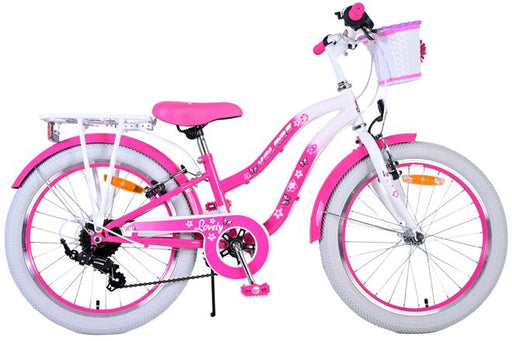 Volare Lovely Children's Bicycle - Girls - 20 inch - Pink - 7 gears