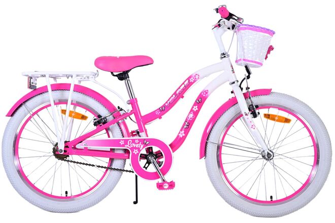 Volare Lovely Children's Bicycle - Girls - 20 inch - Pink - Two hand brakes