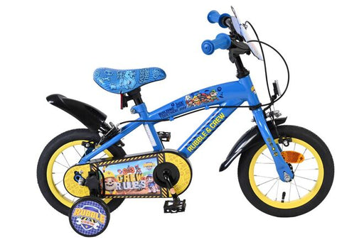Rubble & Crew - Children's bicycle - Boys - 12 inch - Blue - Two hand brakes