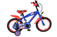 Sonic Prime Kids Bike - Boys - 14 inch - Blue Red - Two hand brakes