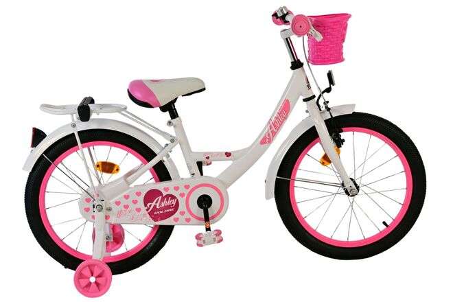 Volare Ashley Children's Bicycle - Girls - 18 inch - White