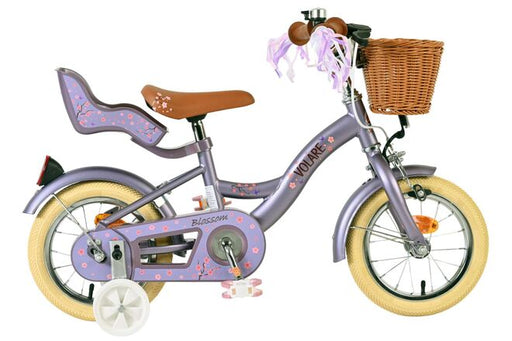 Volare Blossom Children's Bicycle - Girls - 12 inch - Purple