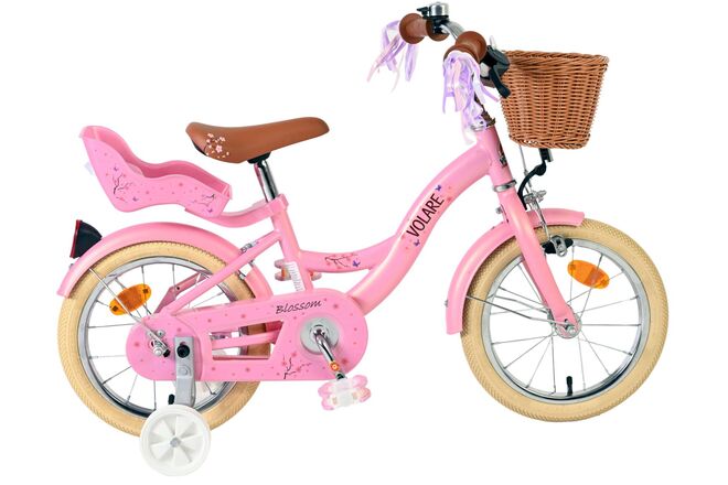 Volare Blossom Children's Bicycle - Girls - 14 inch - Pink