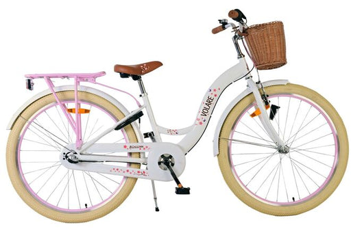 Volare Blossom Children's Bicycle - Girls - 26 inch - White - Nexus 3 gears