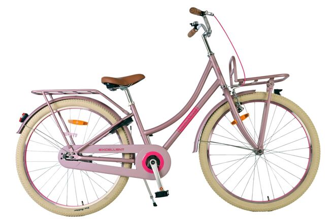 Volare Excellent Children's Bicycle - Girls - 26 inch - Matte Pink