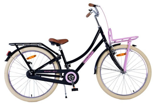 Volare Excellent Children's Bicycle - Girls - 24 inch - Black