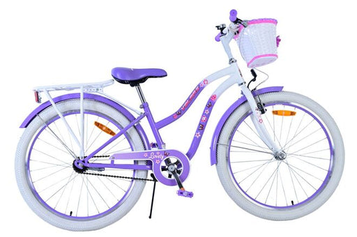 Volare Lovely Children's Bicycle - Girls - 24 inch - Purple