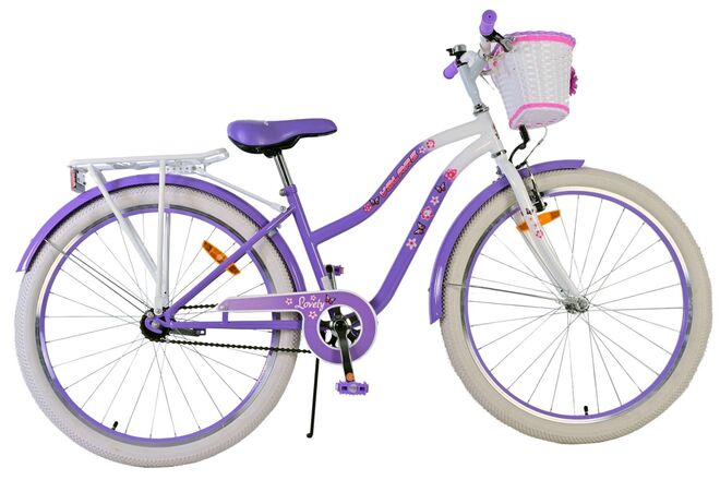 Volare Lovely Children's Bicycle - Girls - 26 inch - Purple
