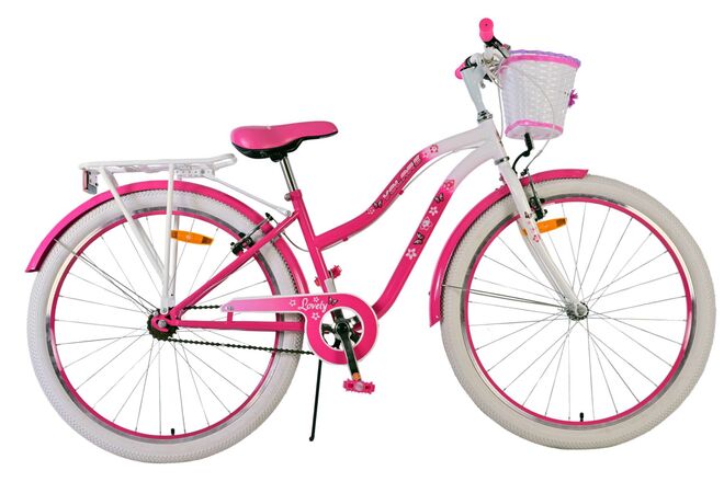 Volare Lovely Children's Bicycle - Girls - 26 inch - Pink - Two hand brakes