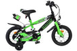Volare Sportivo Children's Bicycle - Boys - 12 inch - Green Black - Two Hand Brakes
