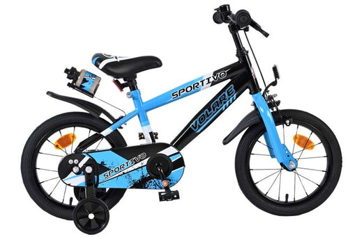 Volare Sportivo Children's Bicycle - Boys - 14 inch - Blue Black