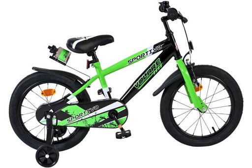 Volare Sportivo Children's Bicycle - Boys - 16 inch - Green Black