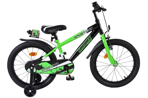 Volare Sportivo Children's Bicycle - Boys - 18 inch - Green Black