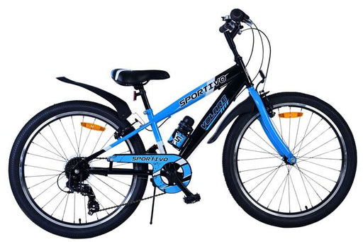 Volare Sportivo Children's Bicycle - Boys - 24 inch - 7 Speed - Black Blue