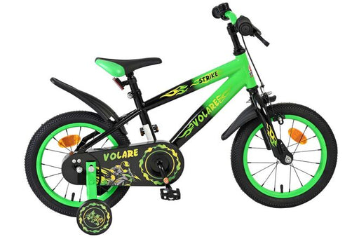Volare Strike Children's Bike - Boys - 14 inch - Black Green