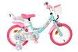 Volare Unicorn Children's Bike - Girls - 14 inch - Green