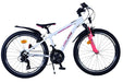 Volare XC Race Children's Bicycle - 24 inch - 21 speed - White Pink