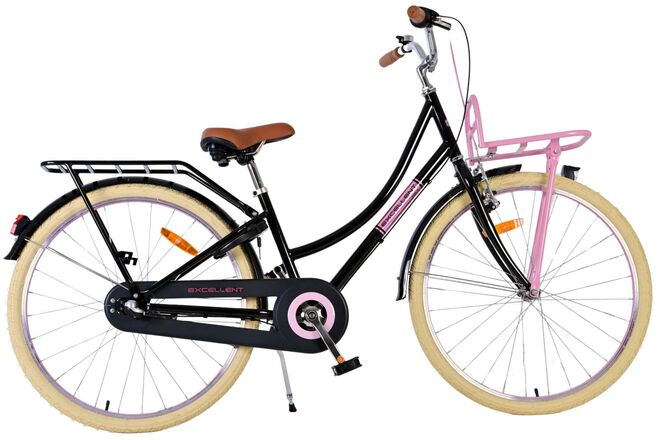 Volare Excellent Children's Bicycle - Girls - 26 inch - Black - 3 gears