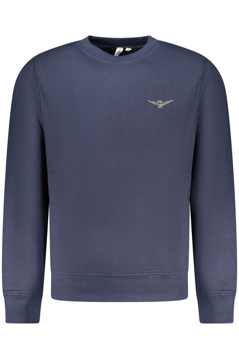 Military Academy Mens Blue Zip-Up Sweatshirt