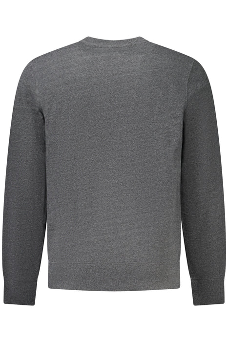 Military Academy Mens Zip-Up Sweatshirt, Grey