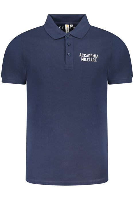Military Academy Mens Blue Short Sleeve Polo