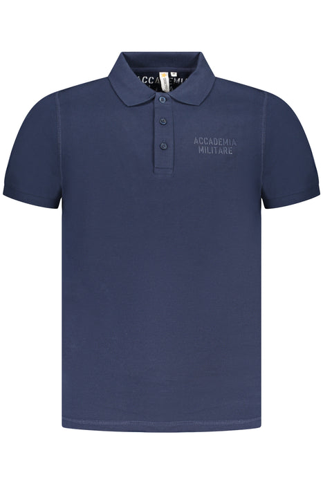 Military Academy Mens Blue Short Sleeve Polo