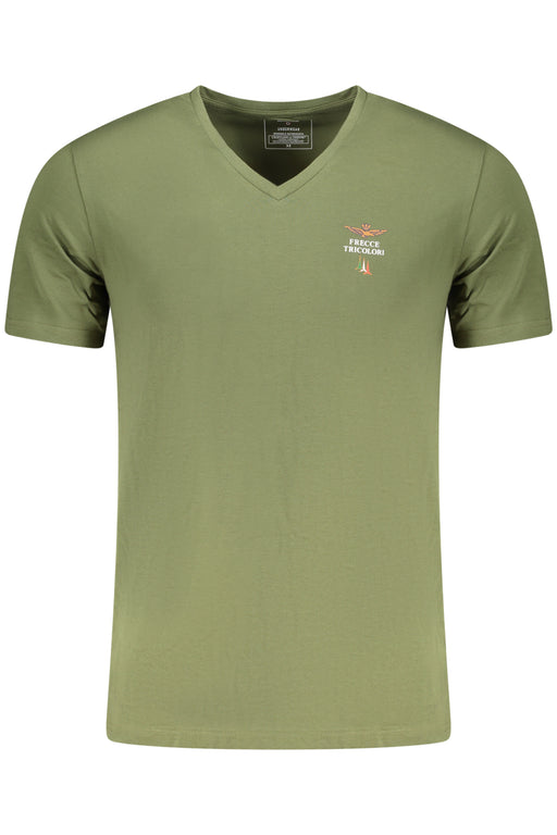 Aeronautica Militare Mens Green Outdoor T-Shirt