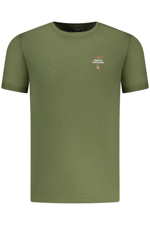 Aeronautica Militare Mens Green Outdoor T-Shirt