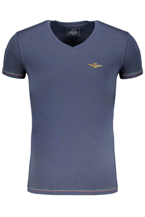 Eronautica Militare Mens Short Sleeved T-Shirt Blue