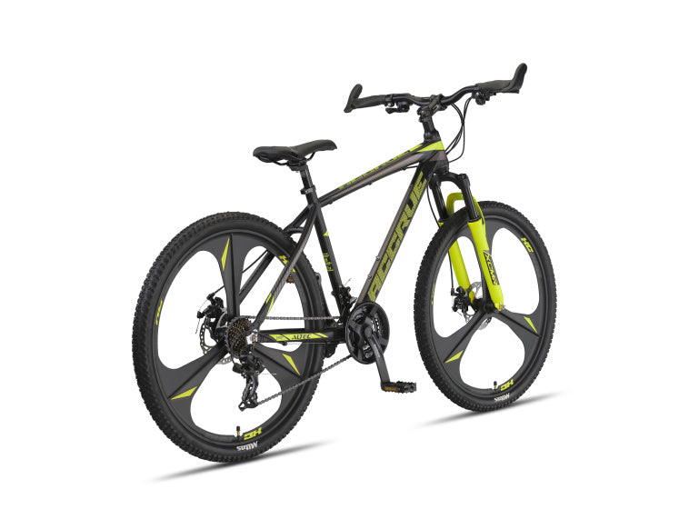 Accrue MTB 27.5 Inch 43 cm Unisex 21SP Hydraulic Disc Brake Black/Yellow,