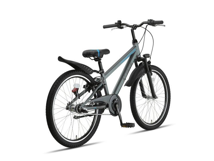 Attack MTB 24 Inch Boys 3SP Rim Brakes Grey,