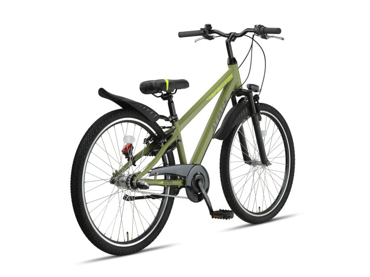 Attack MTB 26 Inch Boys 3SP Rim Brakes Army Green,