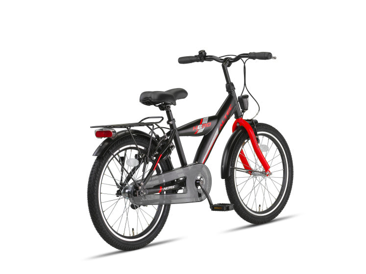 Hero 20 Inch Boys Rim Brakes Black/Red,