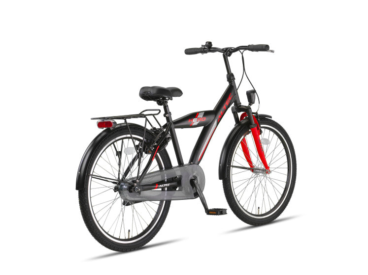 Hero 24 Inch Boys Rim Brakes Black/Red,