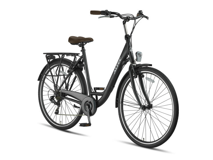 Metro 28 Inch 55 cm Women 7SP Rim Brakes Matte black,