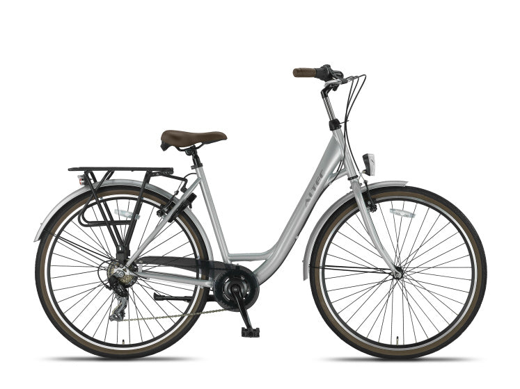 Metro 28 Inch 52 cm Women 7SP Rim Brakes Silver grey, Online σε Προσφορά Outlet Καταστήματος με μεγάλη έκπτωση και στην καλύτερη τιμή