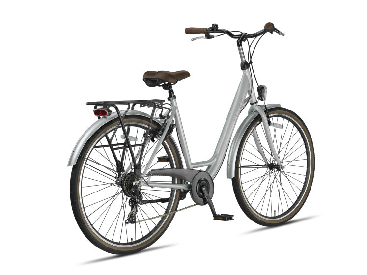 Metro 28 Inch 52 cm Women 7SP Rim Brakes Silver grey, Online σε Προσφορά Outlet Καταστήματος με μεγάλη έκπτωση και στην καλύτερη τιμή