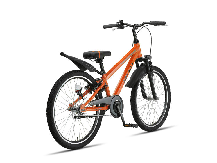 Nevada 24 Inch Boys Rim Brakes Neon Orange,