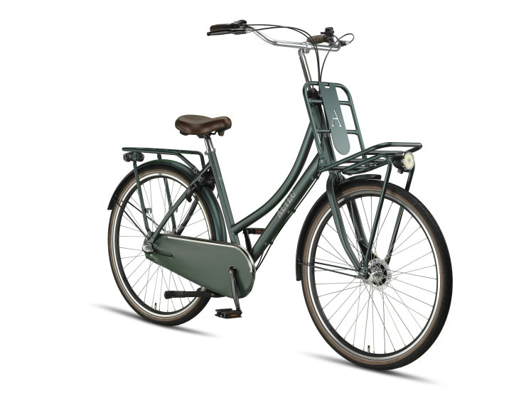 Retro 28 Inch 53 cm Women 3SP Roller brakes Forest green,