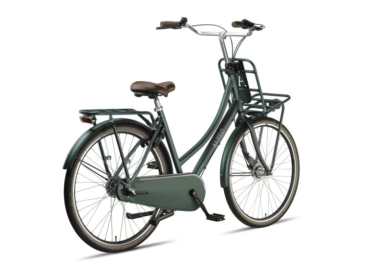 Retro 28 Inch 53 cm Women 3SP Roller brakes Forest green,