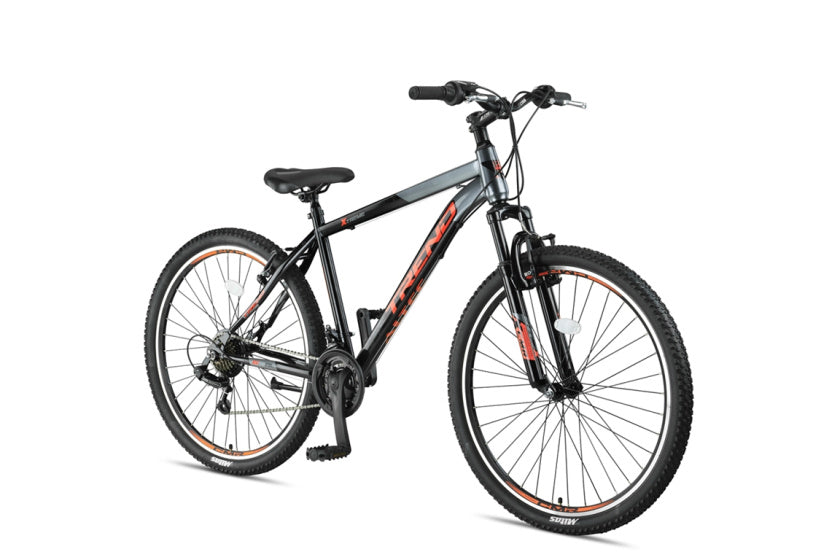 Trend MTB 27.5 Inch 46 cm Junior 21SP Rim Brakes Black/Orange,