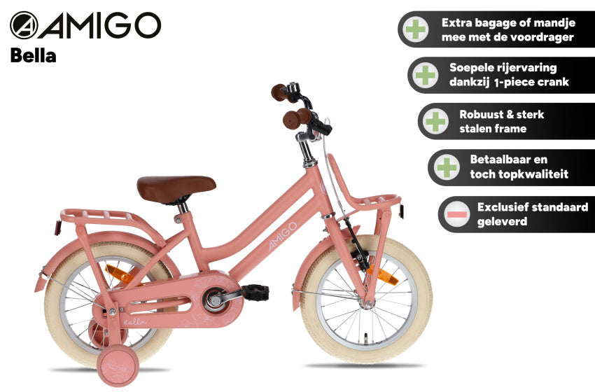 Bella 12 Inch Girls Coaster Brake Salmon, Online σε Προσφορά Outlet Καταστήματος με μεγάλη έκπτωση και στην καλύτερη τιμή