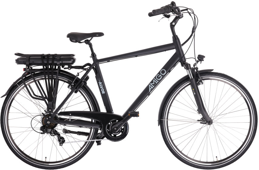 E-Alvor D2 28 Inch 53 cm Men 7SP Rim Brakes Matte black, Online σε Προσφορά Outlet Καταστήματος με μεγάλη έκπτωση και στην καλύτερη τιμή
