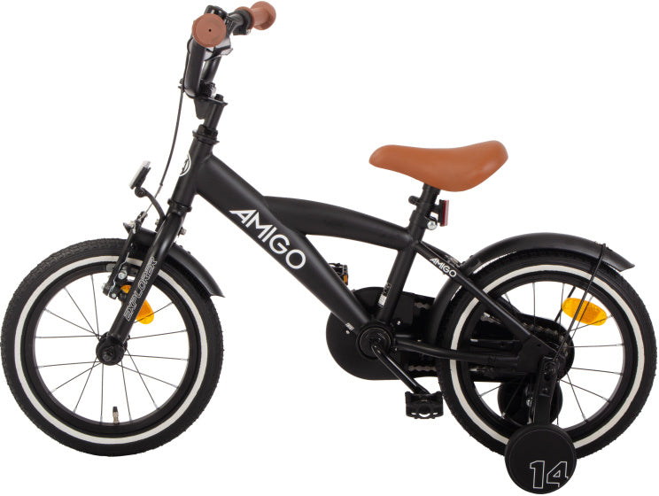 Explorer 14 Inch Boys Coaster Brake Black/White,