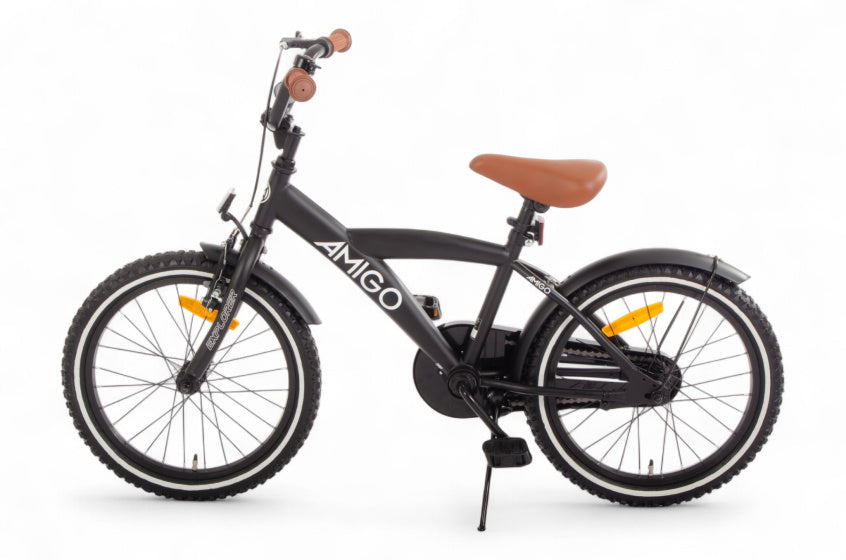 Explorer 18 Inch Boys Coaster Brake Black/White,