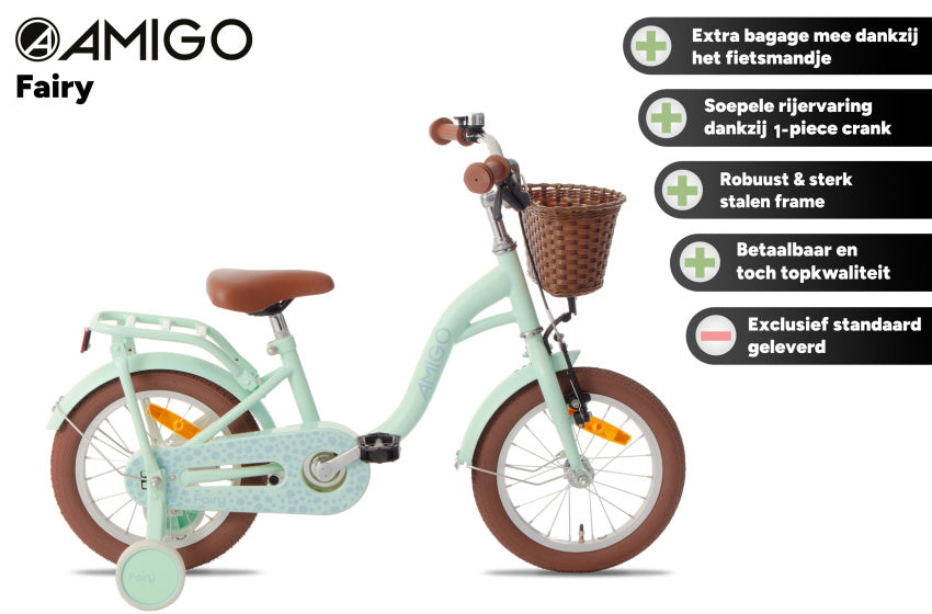 Fairy 12 Inch Girls Coaster Brake Mint Green, Online σε Προσφορά Outlet Καταστήματος με μεγάλη έκπτωση και στην καλύτερη τιμή