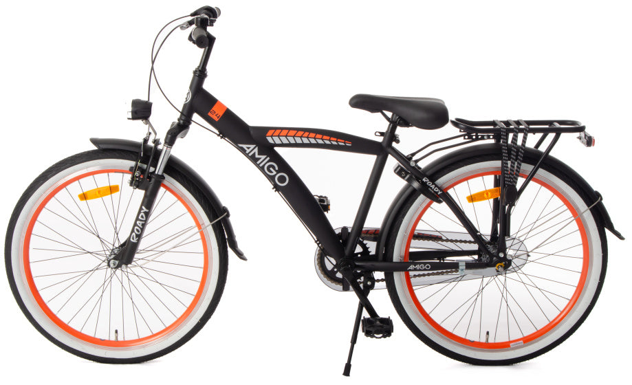 Roady 24 Inch Boys 3SP Coaster Brake Black/Orange,